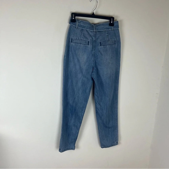 Rebecca Taylor La Vie Drapey Denim Pant Jeans In Edie Wash Size 26 - Picture 5 of 7